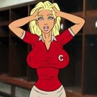 المشجعة وقضيب المدرب الأسود